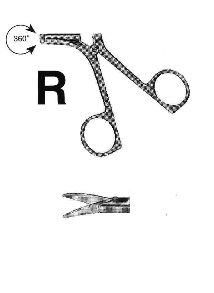 İZOLESİZ MAKAS R MODEL SAPLI  ÇAP : 5MM L:43CM